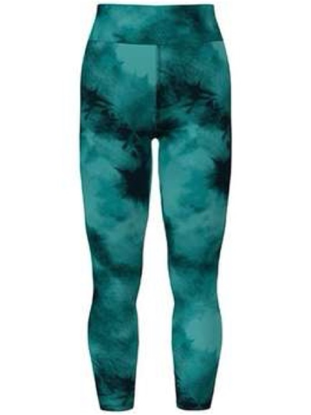 LuLaRoe | TC2 Teal and Black Tie-Dye Leggings - Picture 2 of 3